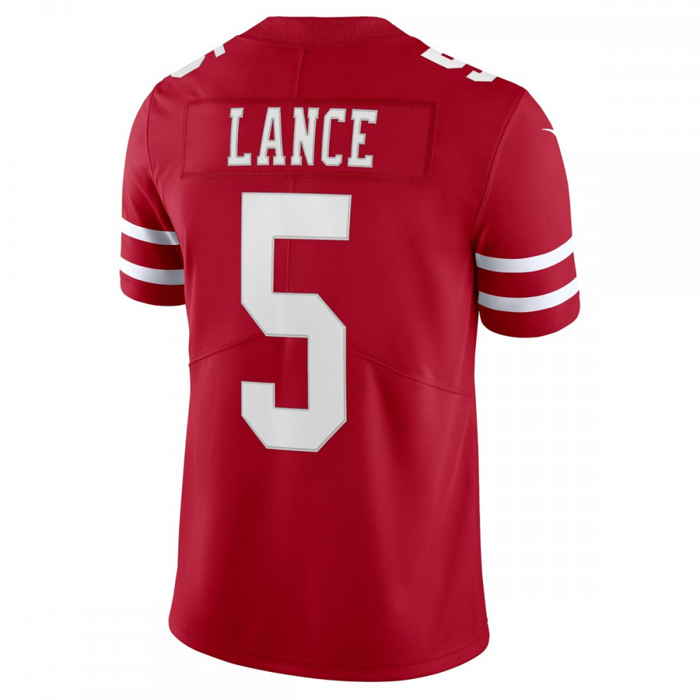 Trey Lance San Francisco 49ers Nike Vapor Limited Player Jersey - Scarlet-GridironStore